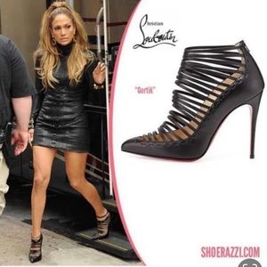 Pre-Owned Christian Louboutin Gortik 120 booties 38.5 (FINAL PRICE $649)